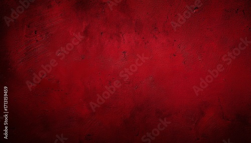 Deep Crimson Red Rustic Textured Wall Background Ideal For Artwork Or Design