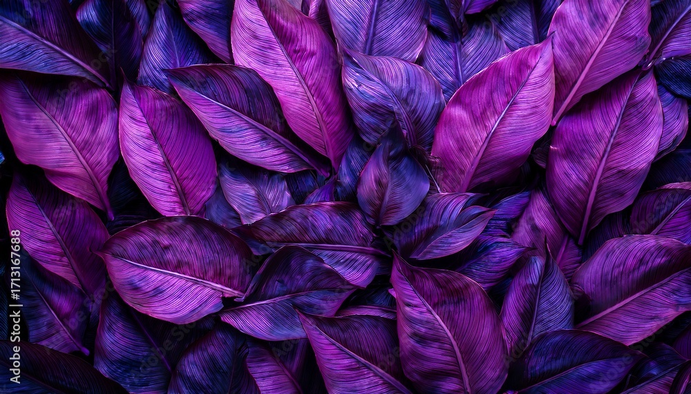 Obraz premium Vibrant Purple Leaves Create A Lush Textured Backdrop