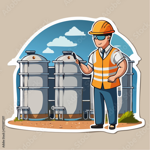 Industrial Engineer Oversees Tank Operations