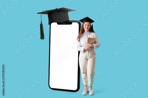Female graduating student a...