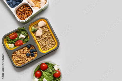 Healthy products in lunch b...
