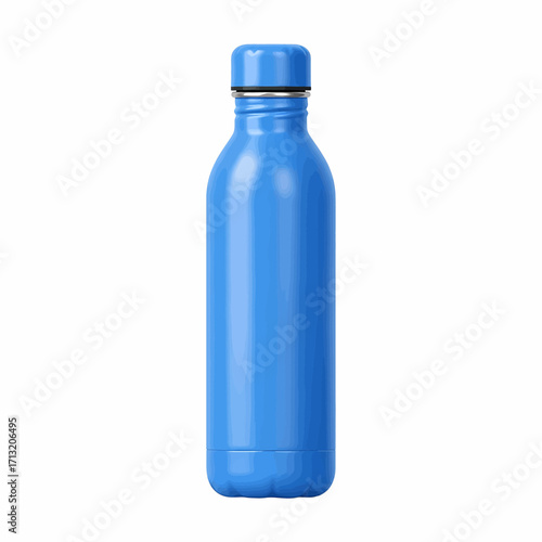 Sleek Blue Insulated Water Bottle for Hydration