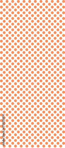 Orange Polka Dot Phone Wallpaper – Vibrant Seamless Dotted Pattern Background