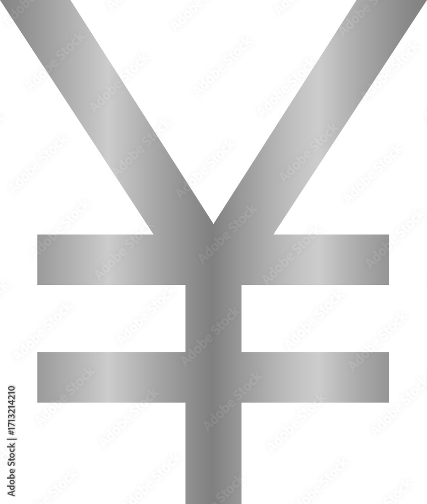 Obraz premium 화폐-엔화-돈-실버-그라데이션