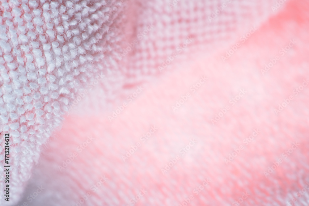 Fototapeta premium Macro shot of bath towel fabric as background