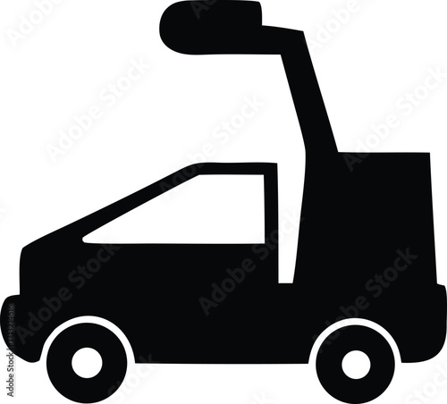 Iconic delorean time machine silhouette representing retrofuturism science fiction movie transportation and futuristic concept vehicles for design projects