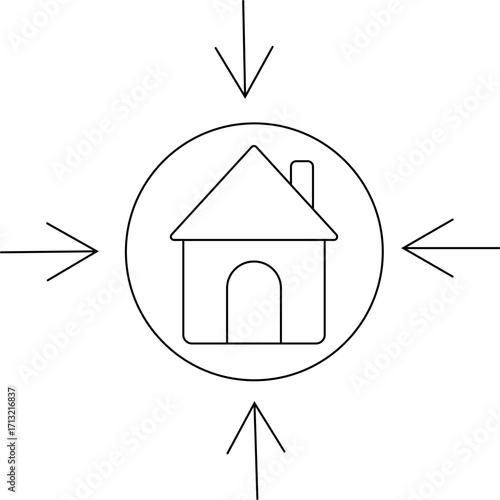 house icon and keker icon with white background