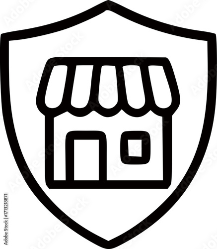 가게 보호 벡터 일러스트