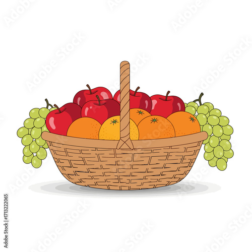 basket with fruits