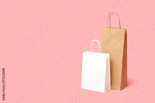 Different paper shopping ba...