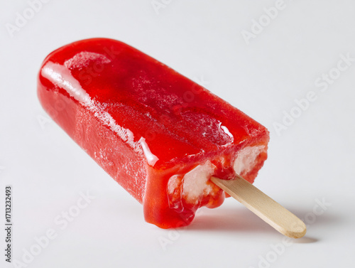 Red Popsicle with Cream Filling
