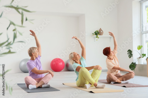 Group of sporty mature wome...