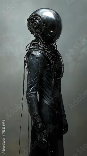 A man in an astronaut suit and helmet