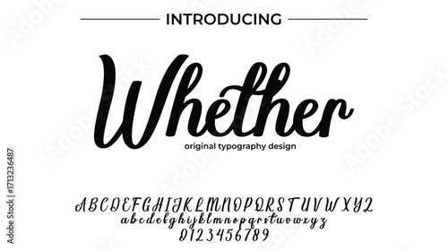 Whether - Elegant Script Font for Smooth Handwritten Design and Creative Typography