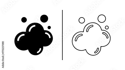 Soap bubbles foam lather suds cleaning wash.
