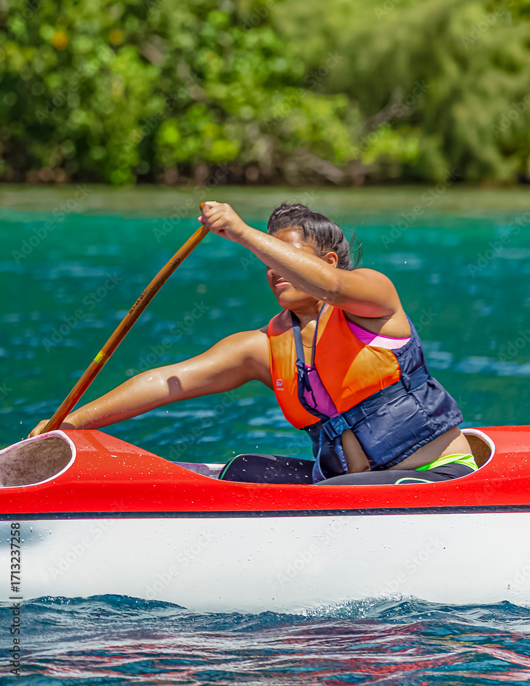 custom made wallpaper toronto digitalVa'a, courses Polynésienne en Pirogue