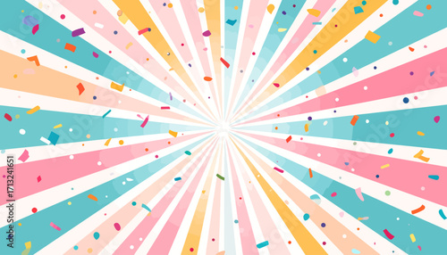 Vibrant Confetti Burst A Cheerful Celebration Background for Festive Designs