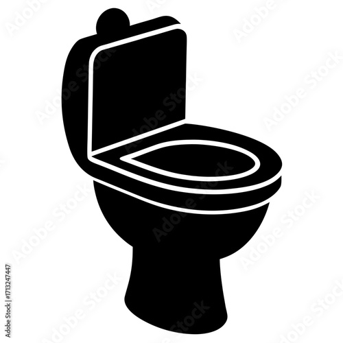 toilet bowl isolated on white background