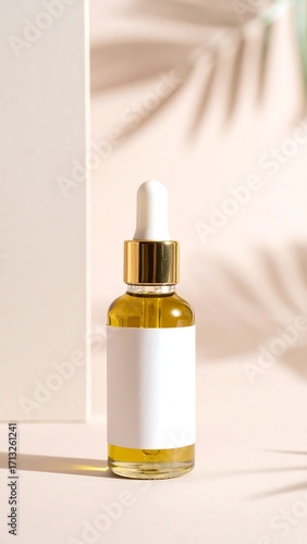 Serene skincare serum bottle
