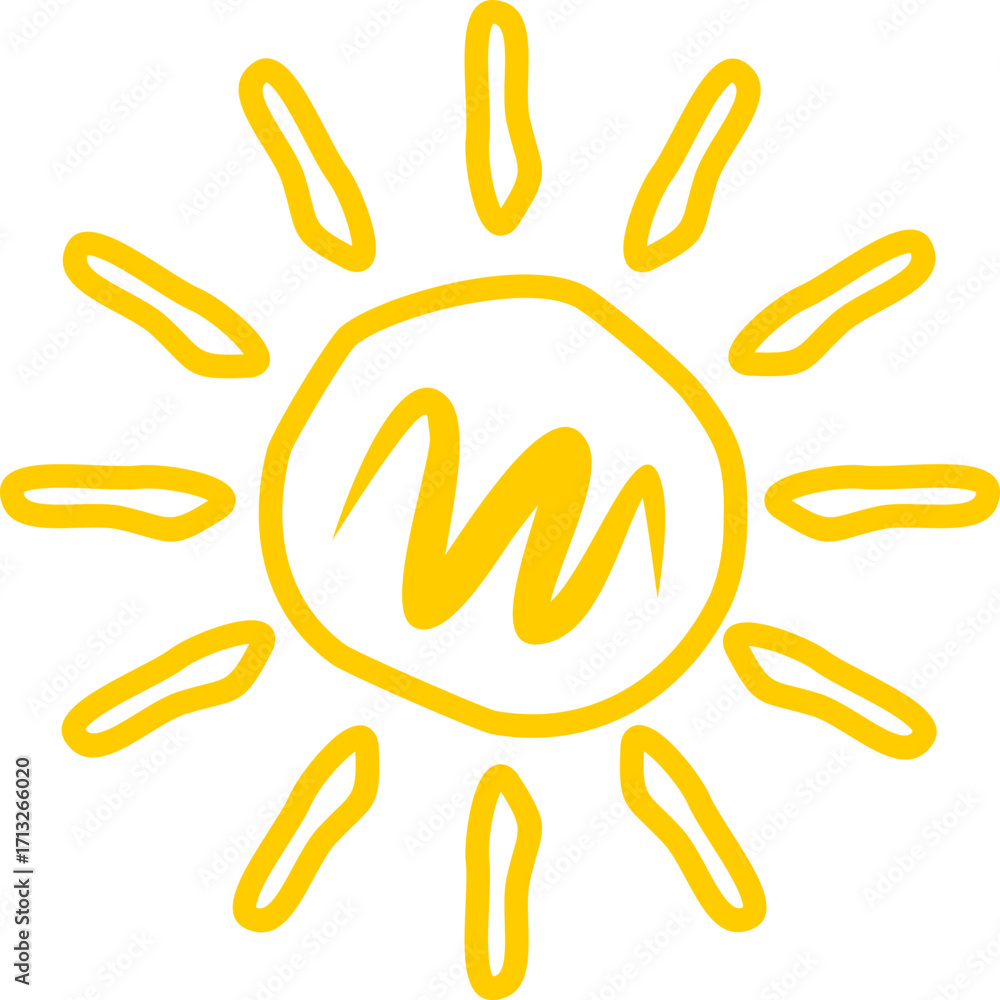 Obraz premium Sun Doodle