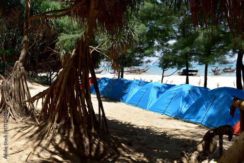 tent on the beach