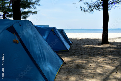 tent on the beach