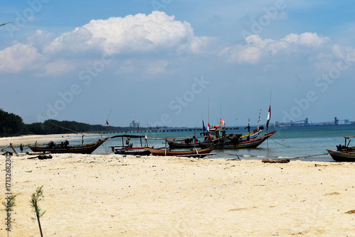 fishing boats on the beach