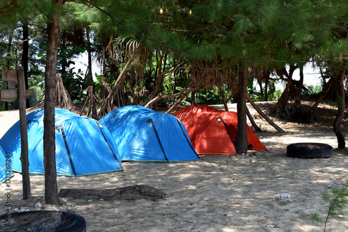 tent on the beach
