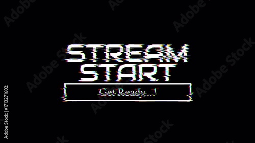 Wallpaper Mural Stream starting soon glitch animation opening video Torontodigital.ca