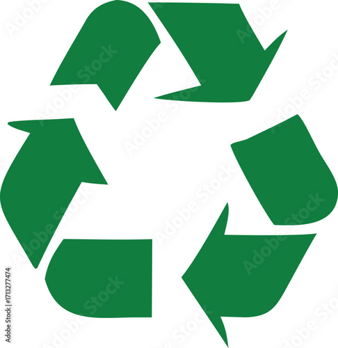 Iconic green recycling symbol promotes environmental sustainability and waste reduction efforts global symbol for eco-friendly practices and conservation