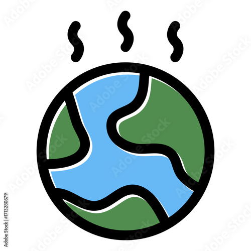 global warming icon