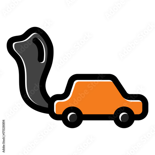car air pollution icon