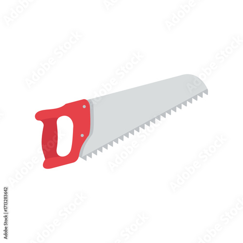 Hand saw vector illustration