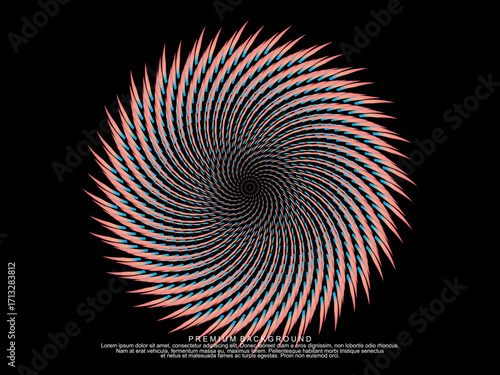 ter design background. Electro Sound Cover Template with dynamic abstract gradient circular geometric line shapes for t-shirt screen printing, technology, digital, party, festival and club.