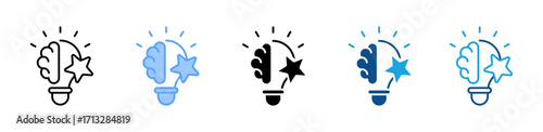 Innovation icon sheet multiple style collection