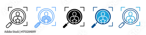 Talent Acquisition icon sheet multiple style collection