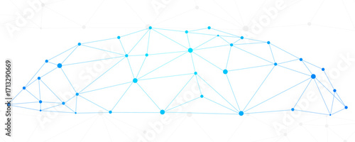 Plexus technology futuristic network connecting dots and lines