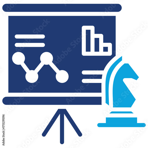 Business Strategy Mixed color icon