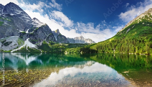Majestic Morskie Oko Lake Polish Tatras Mountains