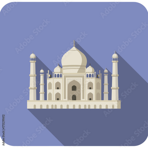 taj mahal vector illustration