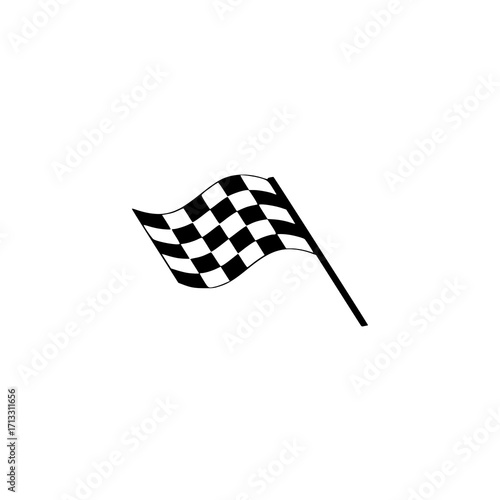 Checkered Flag Symbol of Victory and the Thrill of Motorsport Competition