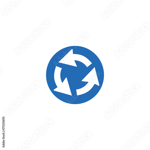 Circular Arrows Symbol of Rotation, Recycling, and Continuous Movement