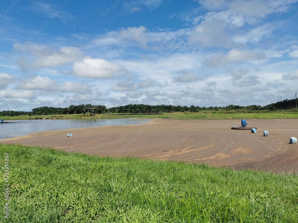 Obraz premium Effluent treatment plant view