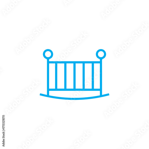 Baby cradle icon