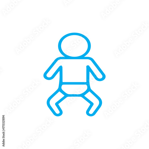 Baby Infant Outline Icon