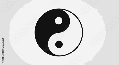 Yin and Yang Symbol Representing Harmony and Balance for Wellness Practices and Spiritual Harmony Concepts