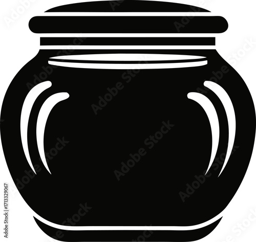 Korean Fermented Kimchi in a Jar Icon