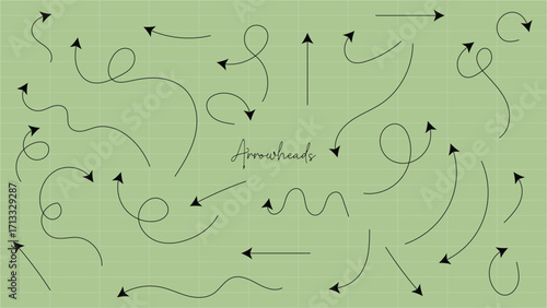 Arrowheads Collection - Diverse Cursive Arrows