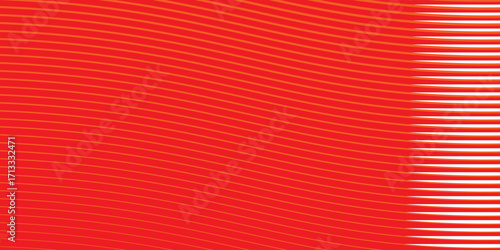 Abstract glowing wave lines on red background. Dynamic wave pattern.  Futuristic technology concept. Suit for banner, poster, cover, brochure, flyer, websitebackground