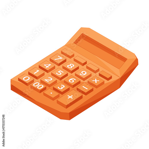 Vibrant Orange Calculator for Quick Calculations, Ideal for School or Office Settings, Perfect for Students and Professionals